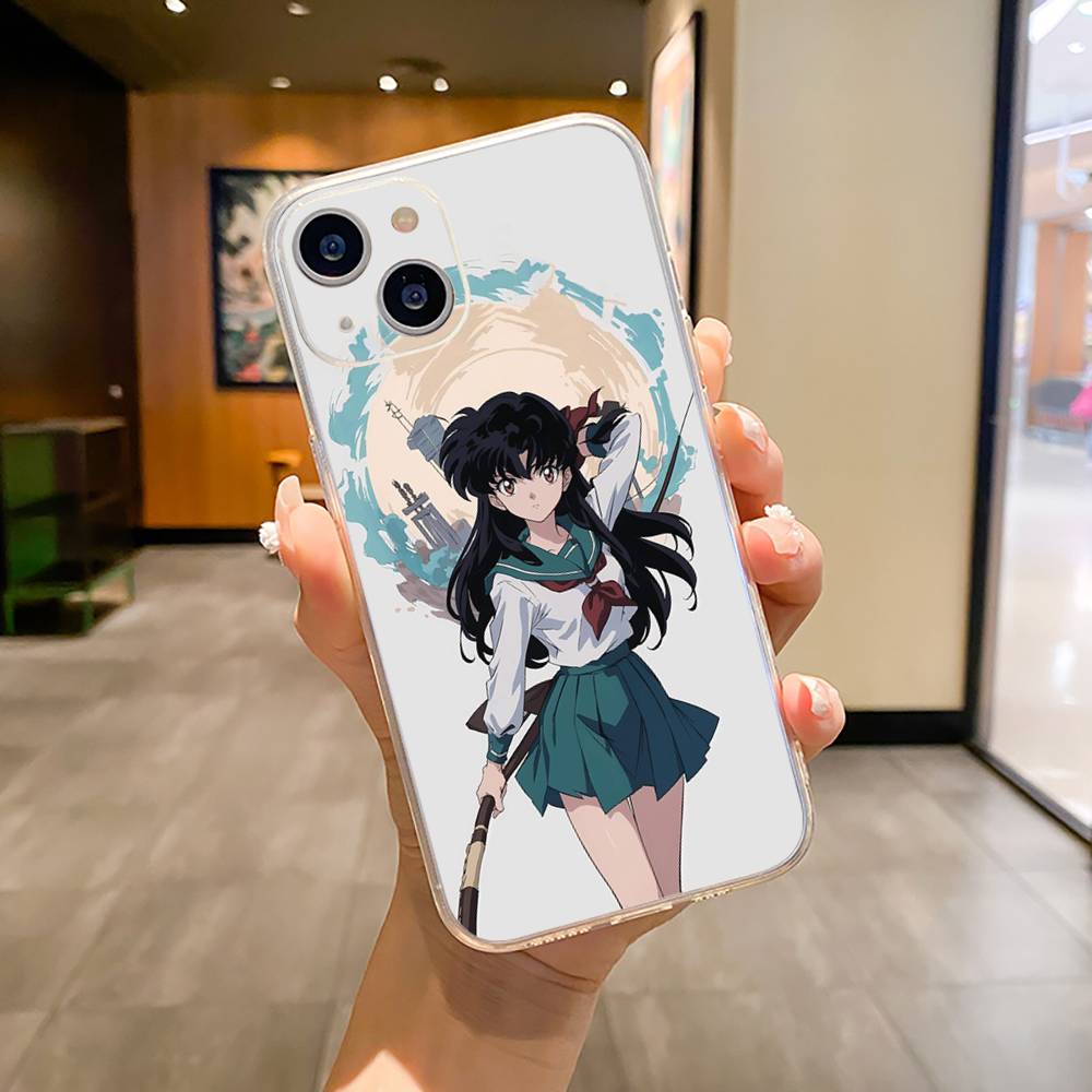 L-L-Inuyasha Phone Case For iPhone17,16,15,14,13,12,11 ,Pro Max, Plus Soft Silicone Transparent Cover