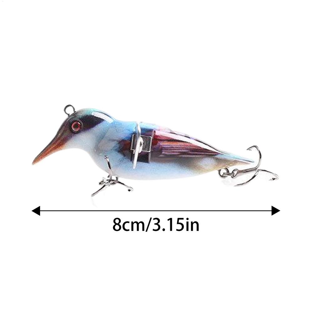 

Trout Lures Floating Fishing Bait Bird Shape Realistic Bait With Hooks For Saltwater Freshwater Angler River Lake Shore Bank