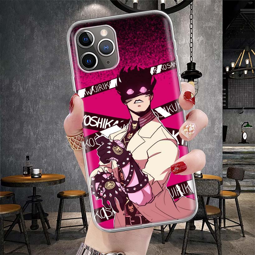 Anime JoJo Killer Queen Soft Phone Case For IPhone 11 17 Air 16E 16 Pro Max 15 + 14 Plus 13 Mini 12 Apple 7 SE 8 Fundas Coque 11