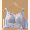 Thin and Adjustable Lingerie for Women with Gathered Breasts and Top Support To Prevent Sagging Large Size Full Cup White Bra