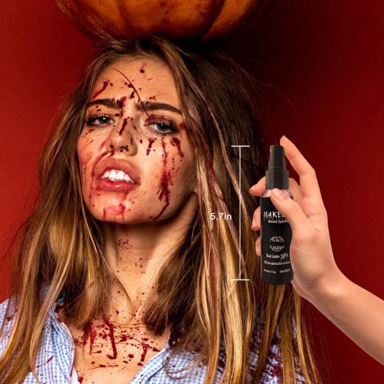 Halloween Spray Create Realistic Blood Effects Horror Fake Blood Spray for Halloween Cosplay Makeup