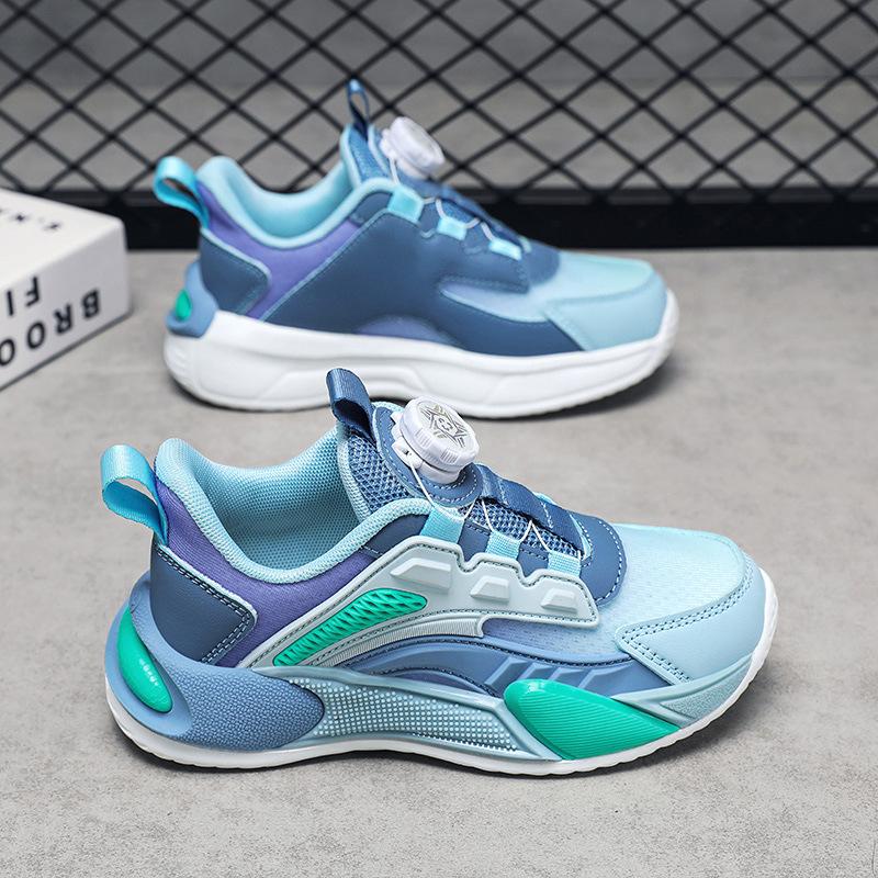 Classmate 2025 Girl Daddy Shoes Lightweight Running Shoes Sneakers Rotating Buckle Summer Children Casual Breathable Boys