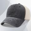 Washed cotton mesh cap embroidery retro and old peaked cap men's soft top hat sunshade baseball cap