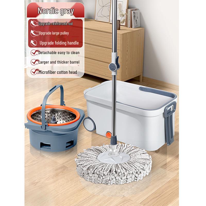 Spin Mop Household Double Drive 2025 Model - Automatic Spin Dry and Dehydration System