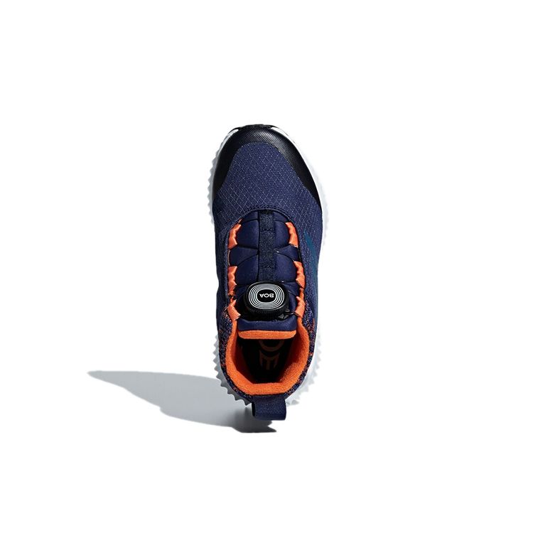 Adidas Fortatrail Boa Wide High-Top Running Shoes Kids Sneakers Blue Black CM8492