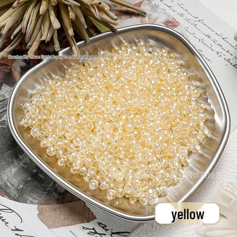 4mm Gold-Revealing Glass Rice Beads for DIY Jewelry: Bracelets, Necklaces, Hairpins, Tassels