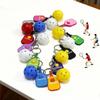 מחזיק מפתחות מתכת מחבט פיקלבול יצירתי מחזיקי מפתחות כדור גולף חלול צבעוני מעריצי כדור דינק מתנה למסיבה תליון לשקית מתנה
