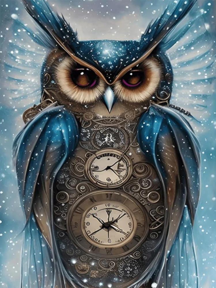 Animal 5D Diamond Painting Shark King Ocean Inlaid with Diamond Owl Animal DIY Embroidery Colorful Painting Home Decoration