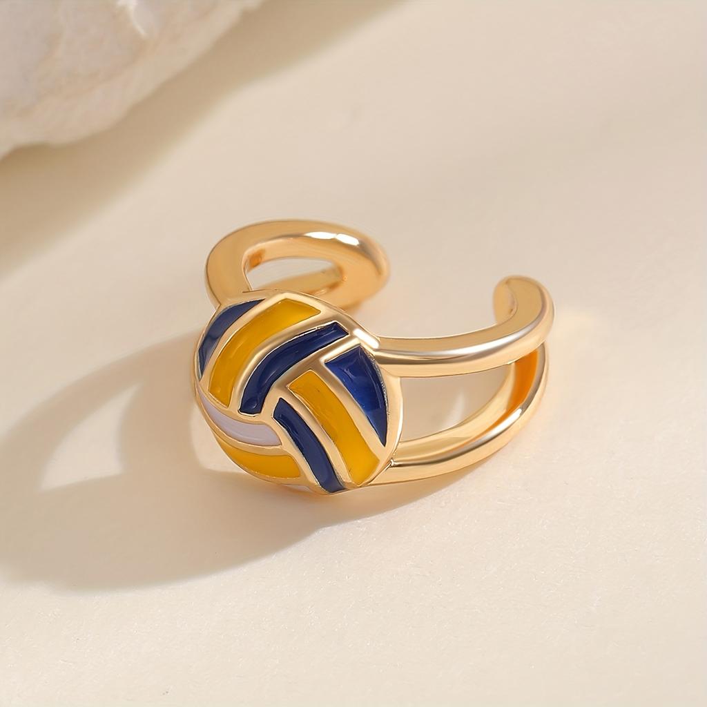 A Minimalist And Stylish Sporty Football, Basketball, Rugby, And Volleyball Ear Clip Suitable for Everyday Wear, Exquisite And Versatile