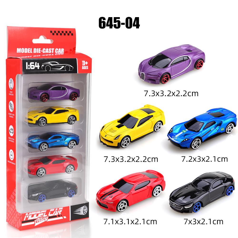 1:64 Alloy Toy Car Racing & Police Model Set for Kids
