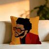Pop Singer The Weeknds Pillow Case Square DoubleSided Sofa Cushion Cover Bedroom Bedside Pillow