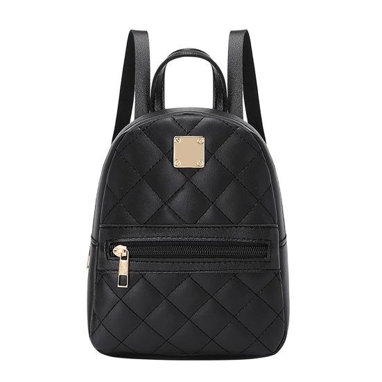 Women Quilted Backpack Purse Waterproof Travel Daypack Convertible Sling Bag Crossbody Purse for Commuting Street Daily Errands