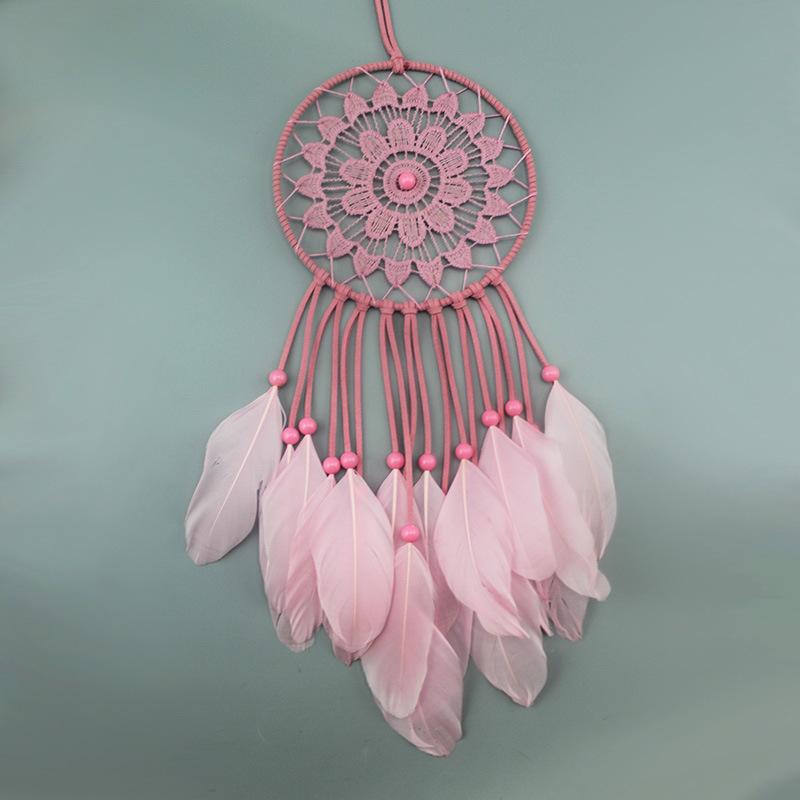 1Pcs White Simple Feather Handmade Jewelry Indian Dream Catcher Ornaments for Wedding Home Decoration Party Gifts Gifts for Friends