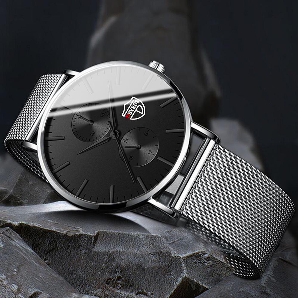 New Simple Watch Unisex Watch Men's Stainless Steel Quartz Watch Student Women's Watch Femininity Women's Watch