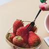 Fruit-shaped Stainless Steel Fruit Fork Spoon Creative Peach Durian Avocado  Dessert Spoon Silicone+ Stainless Steel Fruit Fork