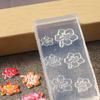 4PCS Silicone Nail Art Molds For 3D Floral Designs Reusable Transparent DIY Crafting Tools Flower Nail Decorations Mold