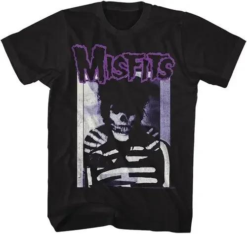 Misfits Cotton Graphic T Shirt Mens Skull Punk Rock Band Tee Y2K Grunge S-4XL 2XL