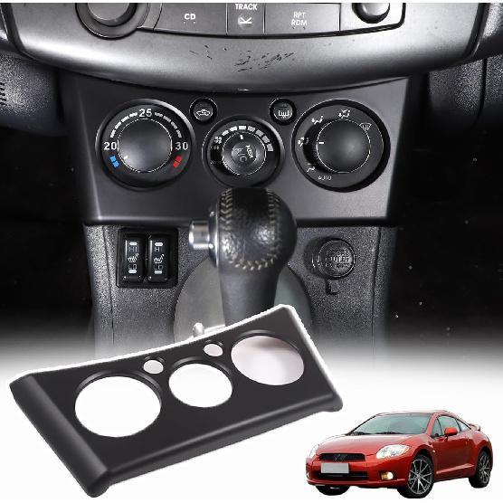 

Sekhyna Center Air Conditioner Adjustment Switch Trim Frame Compatible with Mitsubishi Eclipse 2006-2011 ABS 1PCS,Central Control Dash Board A/C матовый черный