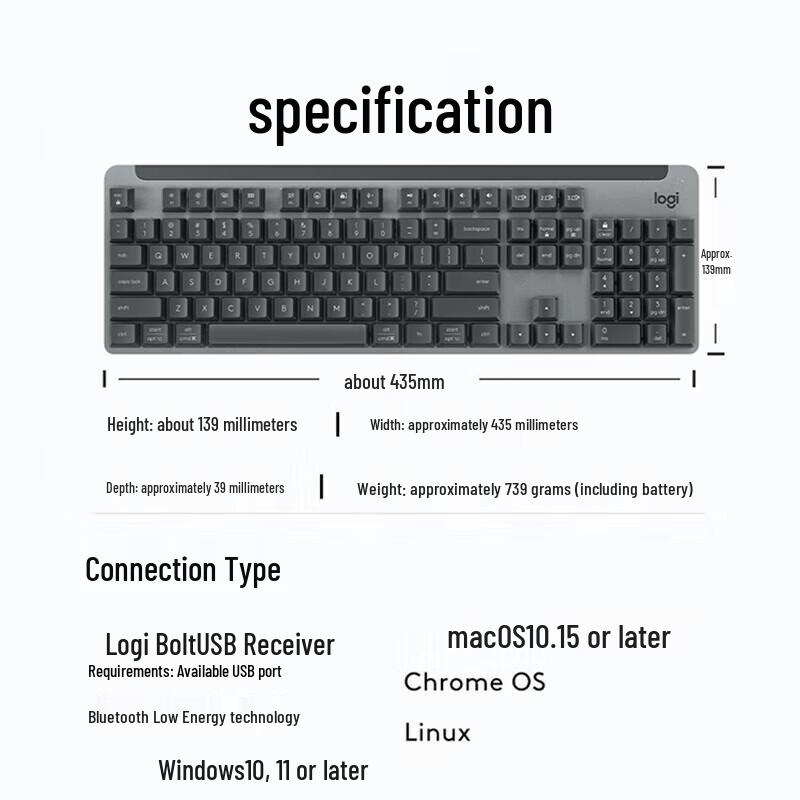 Logitech K865 Wireless Mechanical Keyboard