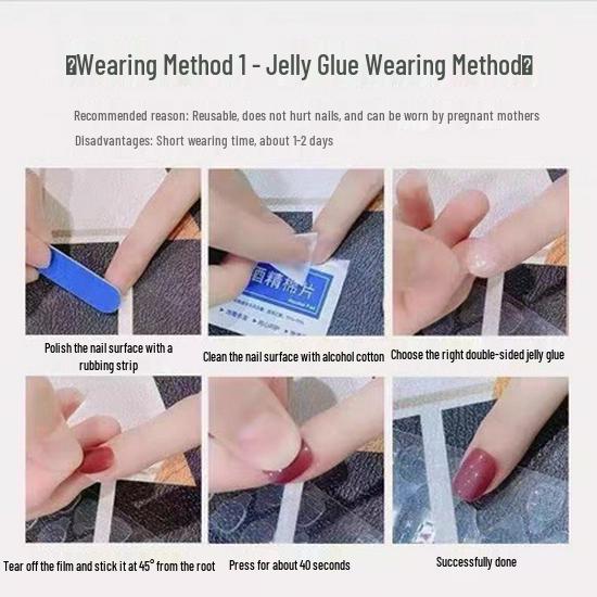 **Gentle Bean Paste Handmade Waterproof Beach Shell Pedicure Stickers (14-Pack)**
