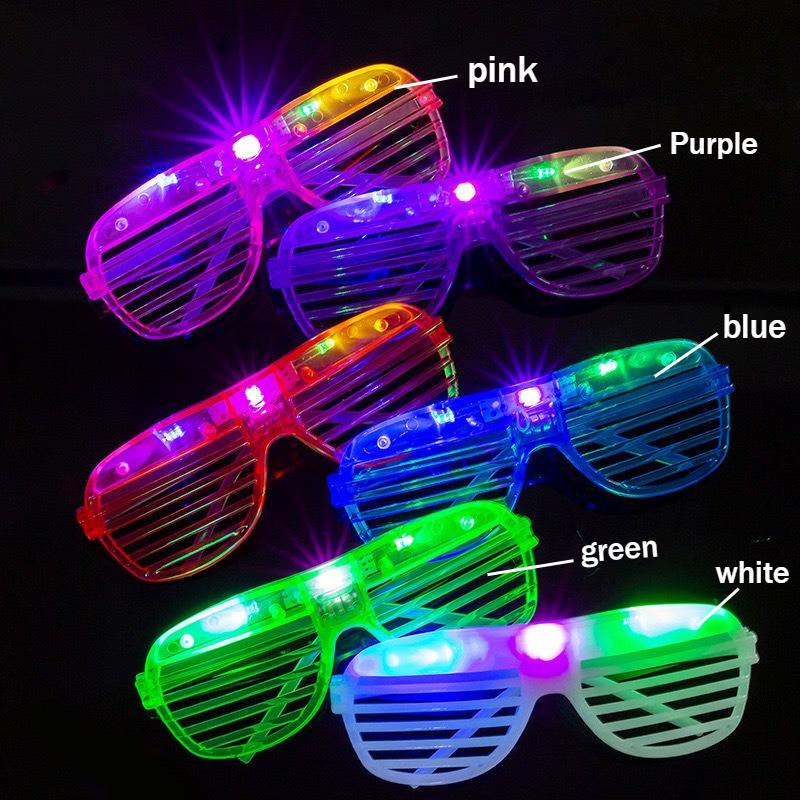 

1-10pcs LED Neon Glasses 6 Neon Colors Light Up Party Glasses Glow in the Dark For Kids Adults Birthday Gifts Toys Party Favors 1PC белый