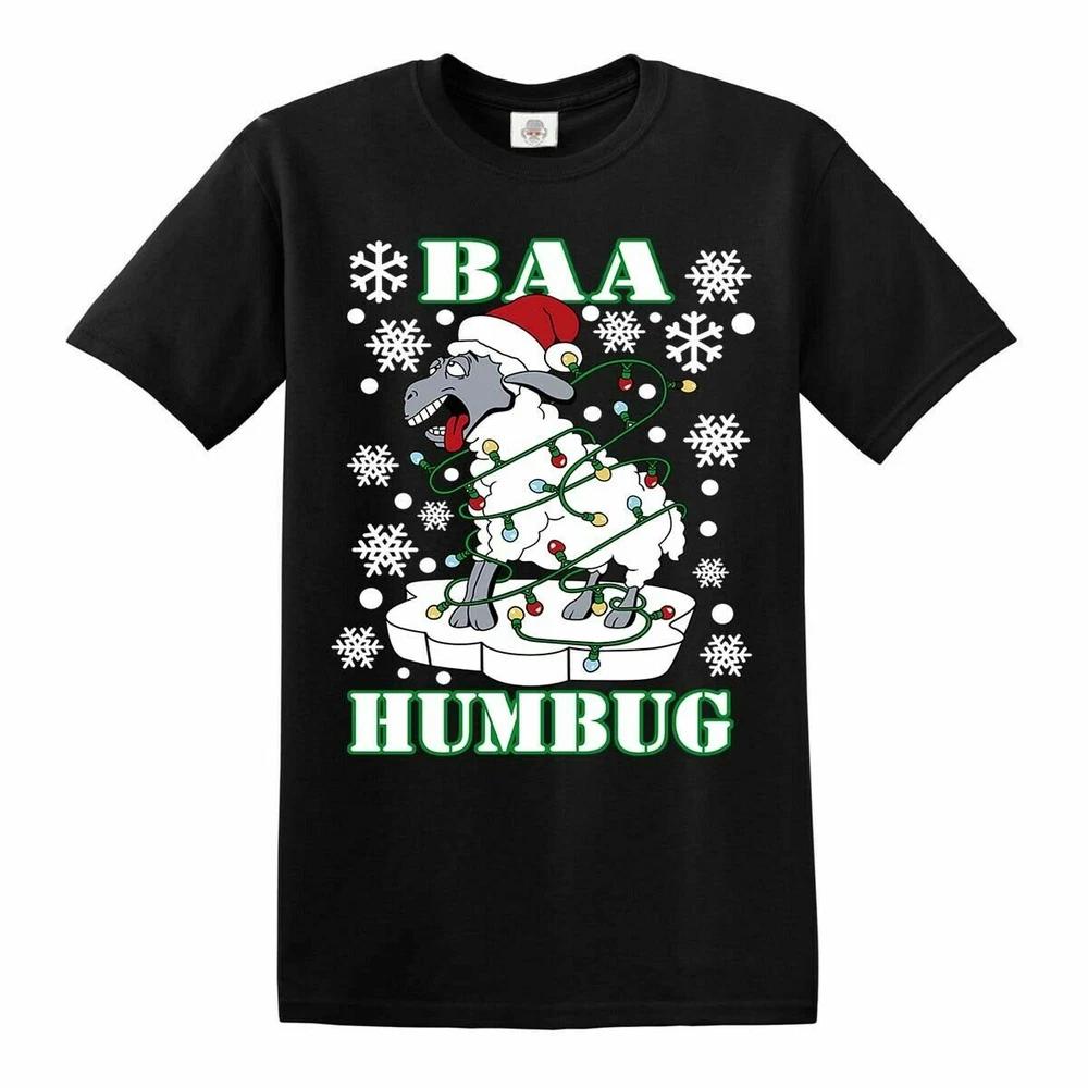 Baa humbug christmas santa tshirt men women xmas funny lockdown tshirt top x100 2XL