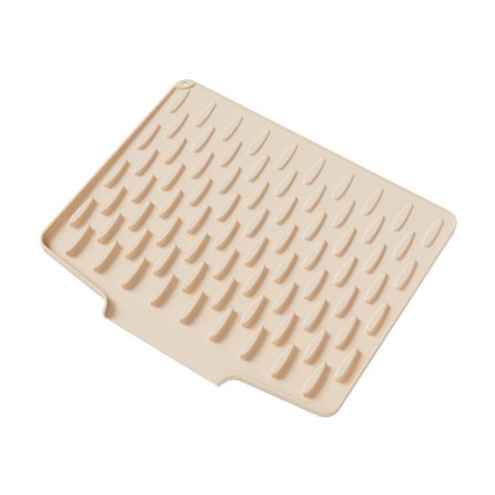 Yousheng Silicone Drain Mat Heat-resistant Non-slip Kitchen Drying Pad Water Drainage Design Hotel Kitchen Utensil Drying Pad