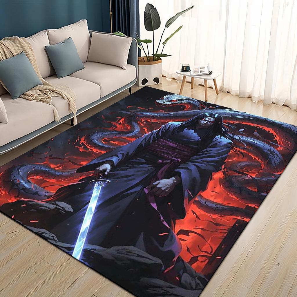 HOT Kreskówka I-Itachi 3D Japonia Anime Dywan Dywanik do Salonu Sypialni Dekoracja Domu, dla Dzieci Zabawa Antypoślizgowy na Sofę Wycieraczka