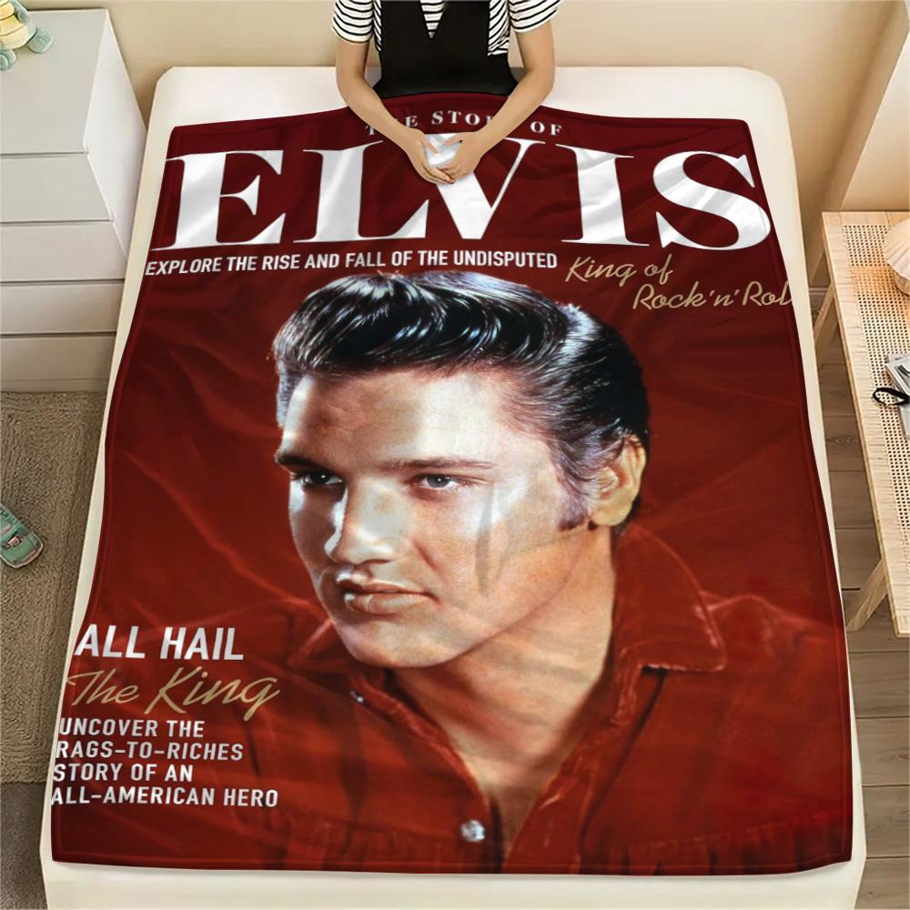 1PC Rock Music Superstar Print FlAannel Blanket, High Quality Comfortable for All Seasons, Home Decor, Warmth and Comfort