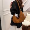 Women's bag Crossbody bag Corduroy dumpling bag New shoulder bag Stylish and simple bag Large capacity