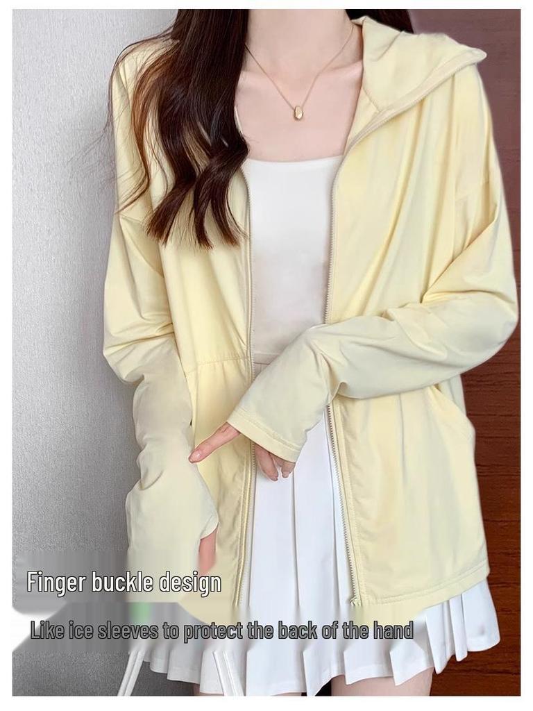 Women's Summer Ice Silk UV Protection Hooded Jacket