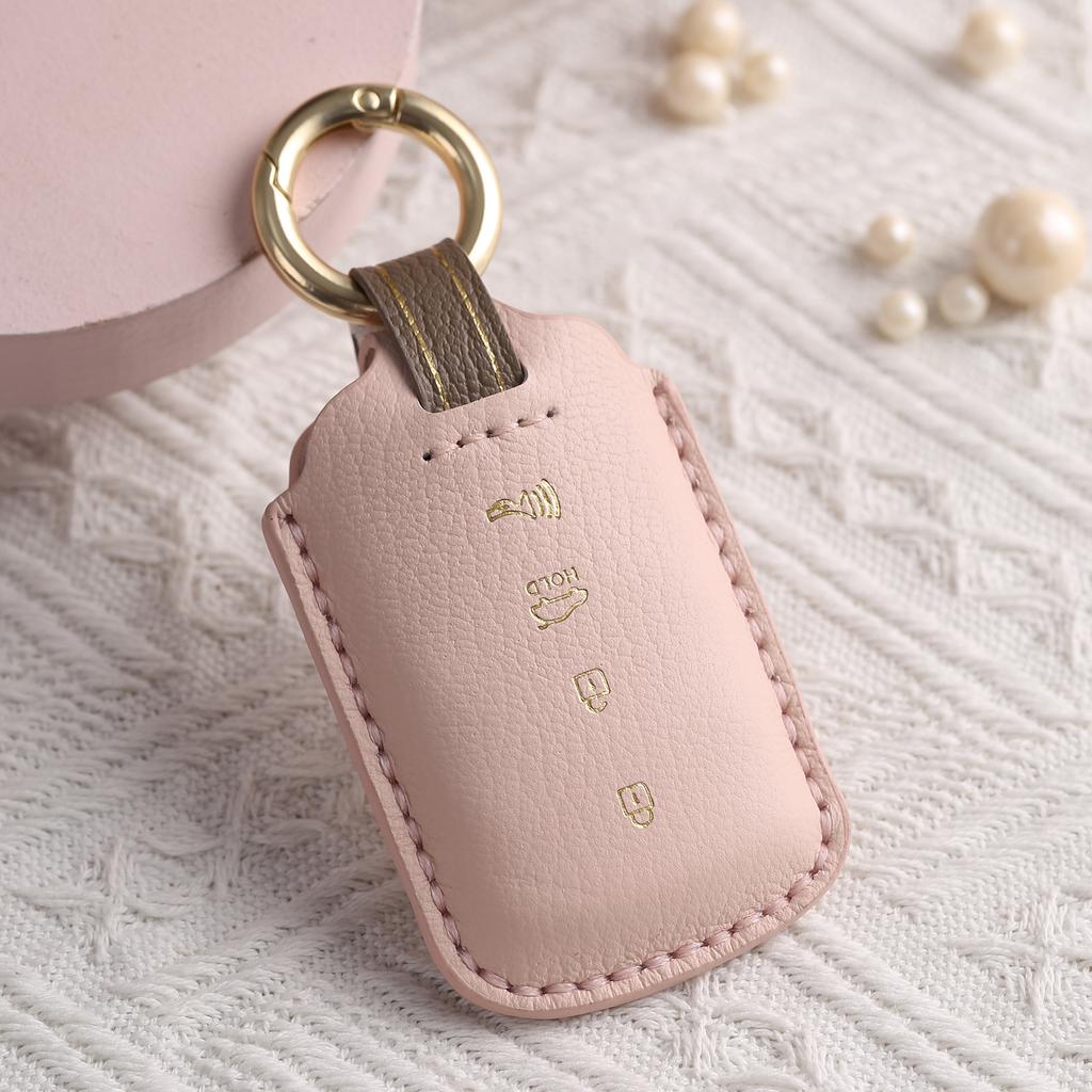 Maßgefertigte Schlüssel-Schutzhülle ist geeignet für Kia KIA Echtleder K9 Auto handgefertigt High-End Schlüsseltasche Hülle Ring.