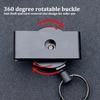 Retractable Keychain Badge Holder Reel With Multitool Carabiner Clip Heavy Duty Key Ring Steel Wire Lanyard Name Tag Stationery