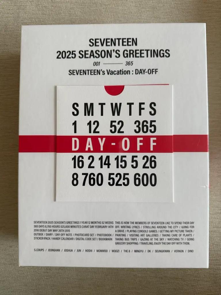 SEVENTEEN 2025 SVT Season's Greetings (Unopened, for Sale)