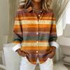 Women's Shirt Blouse Christmas Print Button Long Sleeve Casual Basic Shirt Collar Regular Top