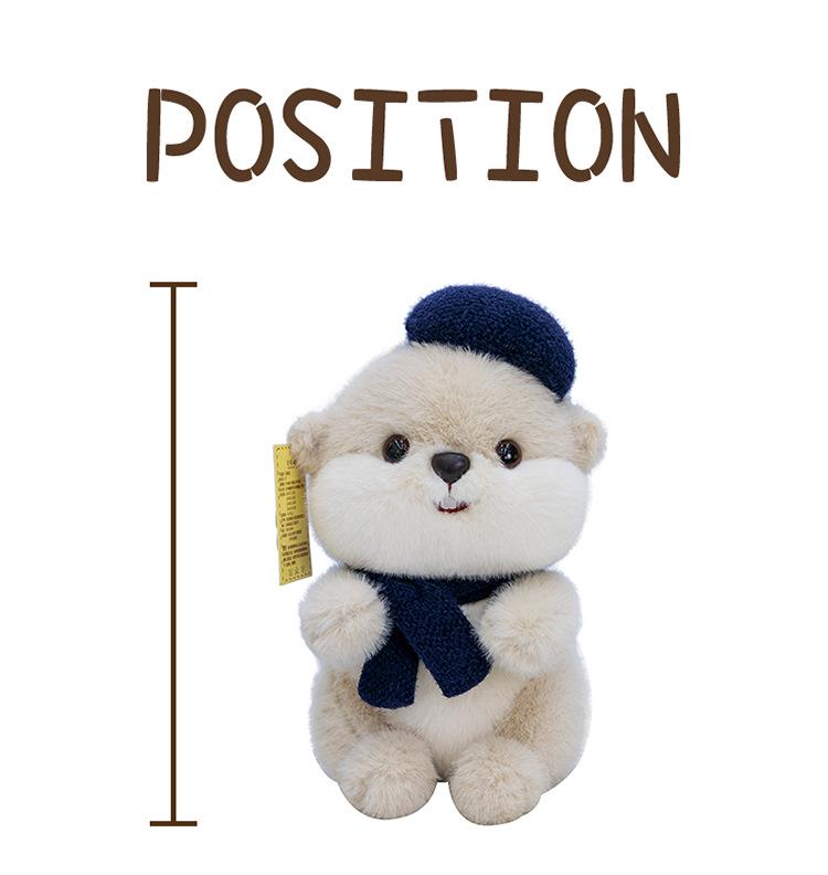 Beaver Plush Scarf Toy & Pillow - Cute Birthday Gift for Girls