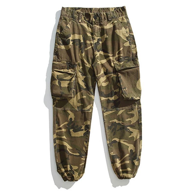 Men's Camouflage Overalls Casual Loose Leggings Trendy Pants Men's High-end Sports Men's Trousers