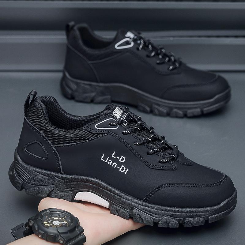 

Весна 2025 года, новые мужские походные ботинки для работы, спорта и отдыха, корейская версия, модная обувь 39