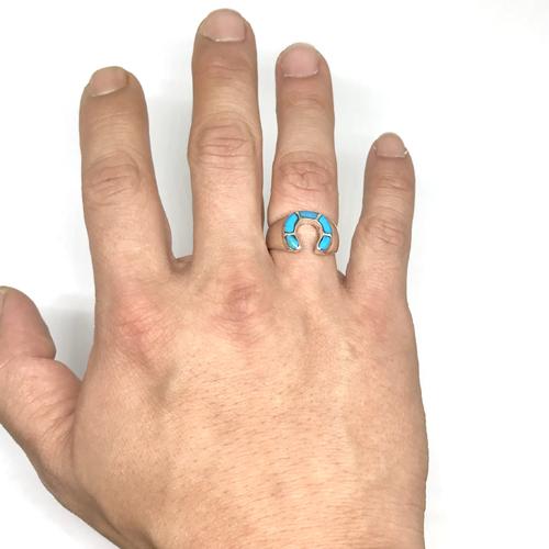 Helldorado Turquoise Horseshoe Ring (Type A)