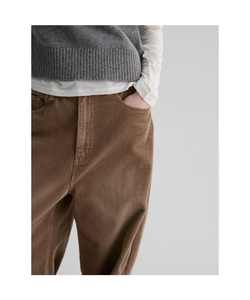 8SECONDS Washed Corduroy Wide Pants Beige