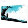 Japanese Samurai And Cherry Blossom Mouse Pad Desk Mat Gaming Mat Rubber AntiSlip Desk Accessories Suitable For Office And Game