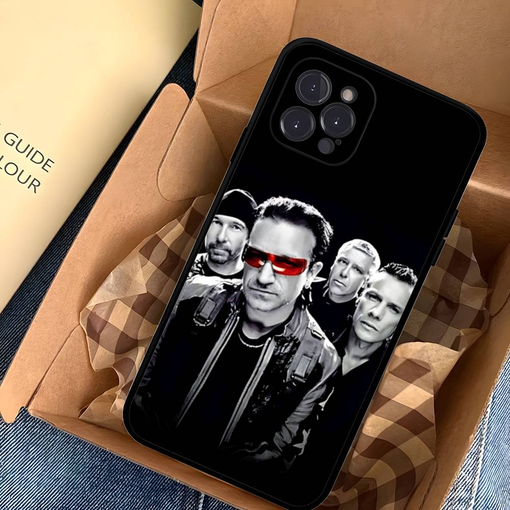 1pc Famous U-U2 Rock Band Phone Case For Iphone 17 Air 16 15 14 13 12 11 Pro Max 16 15 14 Plus TPU Soft Case