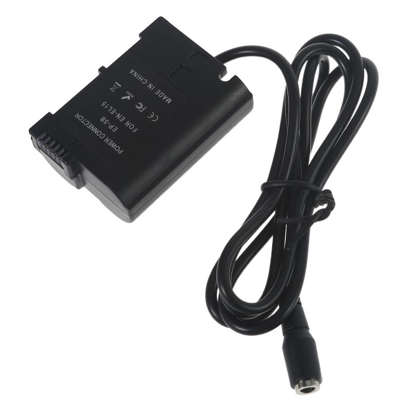Type C USB To EN‑ EL15 Dummy Battery Power Bank Cable for  D810 Z5/6/7 II D750 Camera