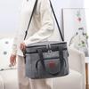 Double-Layer Insulated Picnic Bag - Large, Single Shoulder, Waterproof, Heat-Pressed, Fresh-Keeping, Outdoor Handheld.
