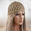 Adjustable Hollow Knit Cap Hollow Out Ethnic Style Cap Breathable Bohemian Cap  Outdoor