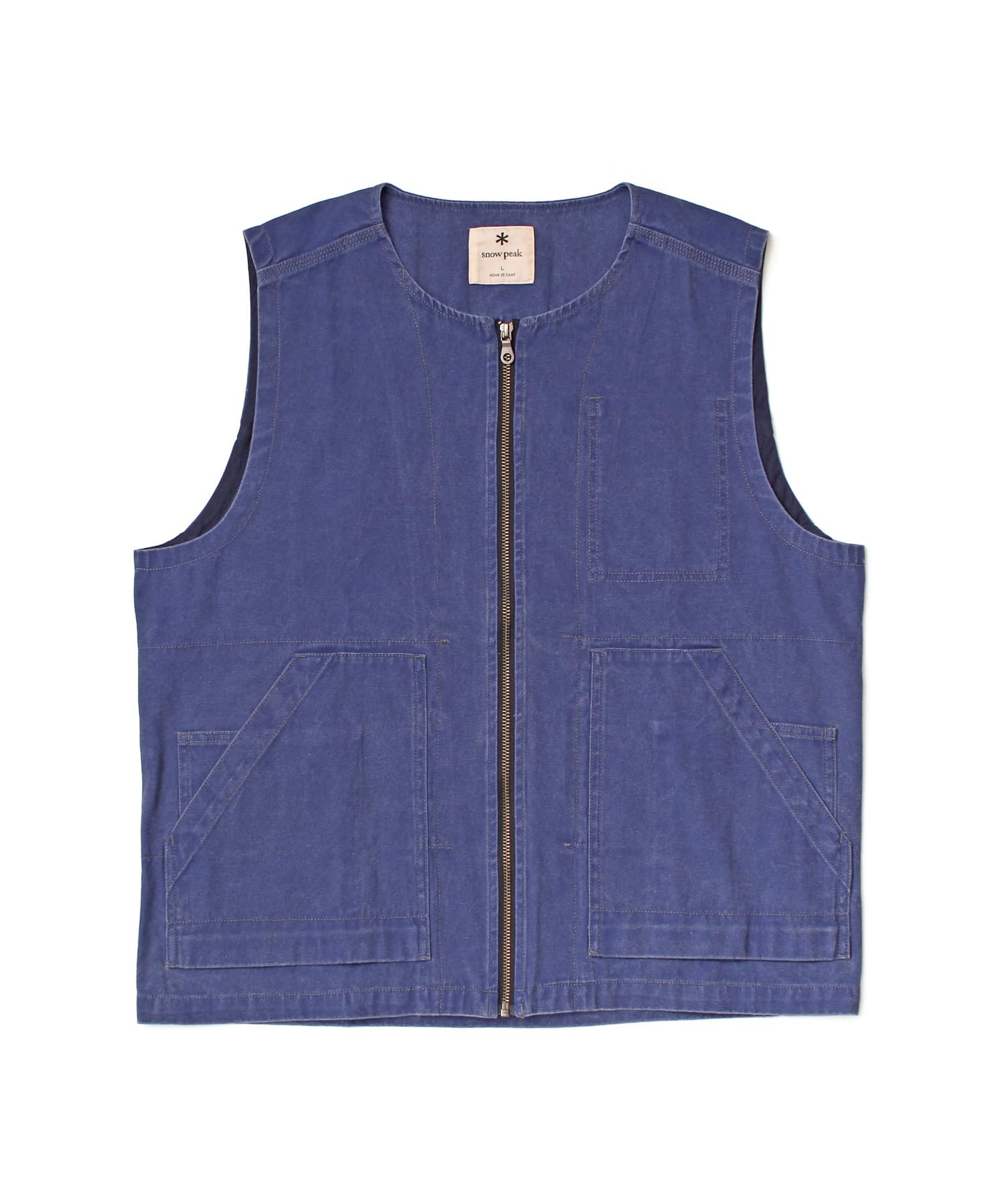

Snow Peak Sulfur Dyed Fade Vest Outerwear Vest BLUE M VT-26SU007 Mid-layer Men s Women s синий