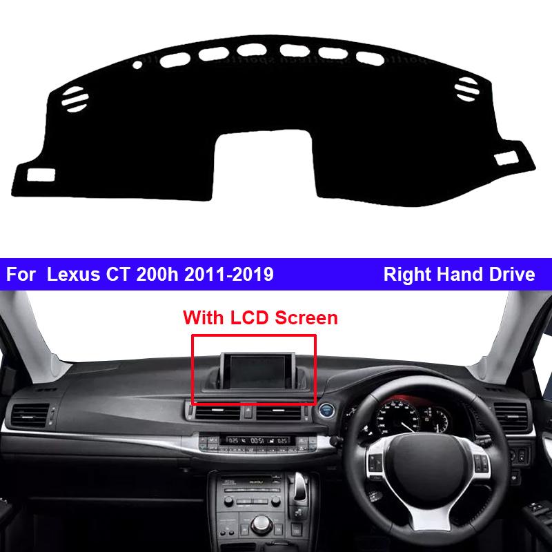 Car Inner Dashboard Cover For Lexus CT 200h 2011 - 2019 CT200h Auto Dash Mat Carpet Cape Sun shade Dashmat Pad 2018 2017 2016