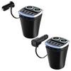 2 Socket Car Splitter Charging Adapter Adapter 6 in 1Power Outlet 120W with 4 USB Car Charger Adapter Charging Adapter