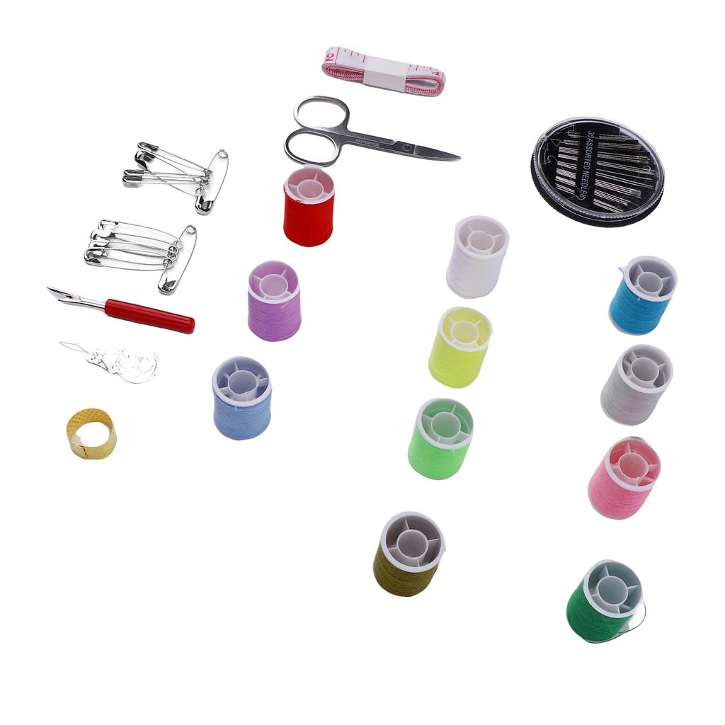 Travel Sewing Kit 11 Threads 30 Needles Needle Thread Box for Fixing Clothing Bags Hand Sewing Repair Supplies