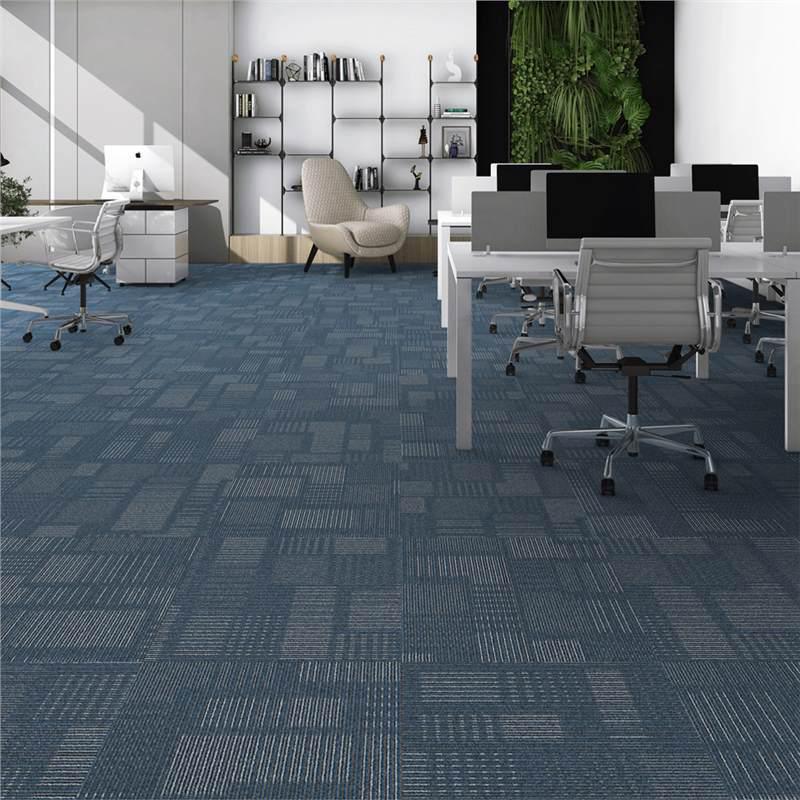 Thickened Commercial Office Carpet Tiles for Large Area Flooring